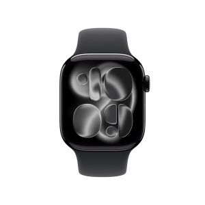 Apple Watch Series 11 GPS 42mm Jet Black Aluminum Case with Black Sport Band - M/L