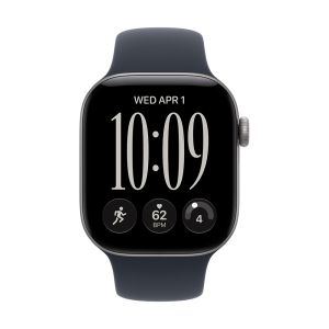 Apple Watch Series 12 GPS 42mm Space Gray Aluminum Case with Navy Blue Sport Band - M/L