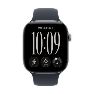 Apple Watch Series 12 GPS 46mm Space Gray Aluminum Case with Navy Blue Sport Band - S/M