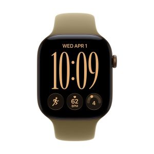 Apple Watch Series 12 GPS 46mm Dark Bronze Aluminum Case with Olive Sport Band - M/L