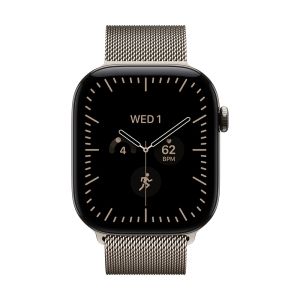 Apple Watch Series 12 GPS + Cellular 46mm Natural Titanium Case with Natural Milanese Loop - S/M