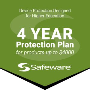 Safeware 4-Year Protection Plan for a product with purchase price starting at $2,001 up to $4,000 (GREEN) 