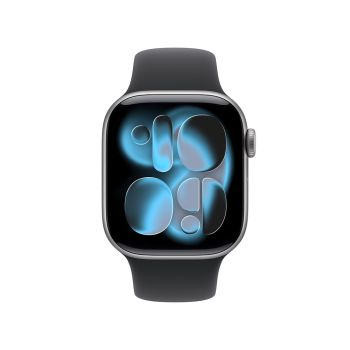 Apple Watch Series 11 GPS 42mm Space Gray Aluminum Case with Black Sport Band - M/L