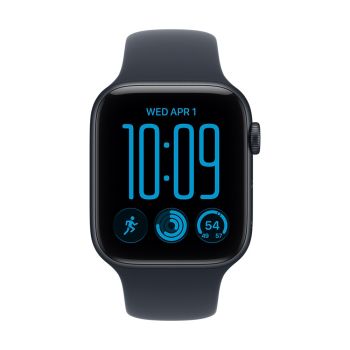Apple Watch SE 3 GPS 44mm Midnight Aluminum Case with Navy Blue Sport Band - M/L