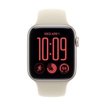 Apple Watch SE 3 GPS + Cellular 44mm Starlight Aluminum Case with Sand Sport Band - S/M