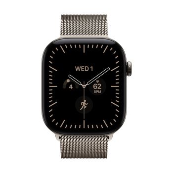 Apple Watch Series 12 GPS + Cellular 46mm Natural Titanium Case with Natural Milanese Loop - M/L