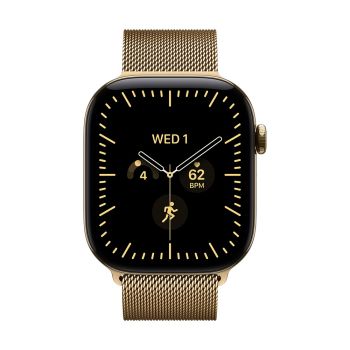 Apple Watch Series 12 GPS + Cellular 46mm Radiant Gold Titanium Case with Radiant Gold Milanese Loop - M/L