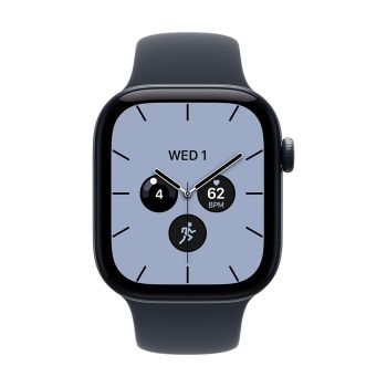 Apple Watch Series 12 GPS + Cellular 42mm Night Blue Ceramic Case with Navy Blue Sport Band - M/L