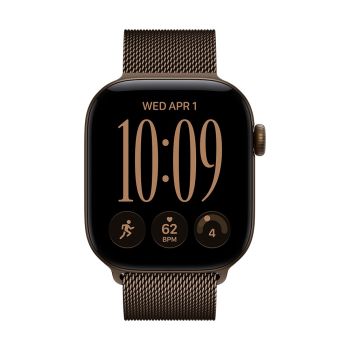 Apple Watch Series 12 GPS 42mm Dark Bronze Aluminum Case with Dark Bronze Milanese Loop