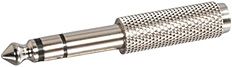 C2G 1/4 Inch Stereo Male to 3.5mm Stereo Female Adapter, Silver