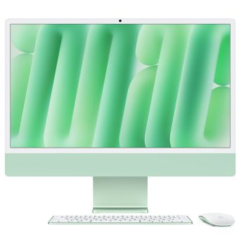 iMac, 2024, 24-inch 4.5K display, Apple M4, 512GB SSD, 24GB RAM, 10-core GPU, Green