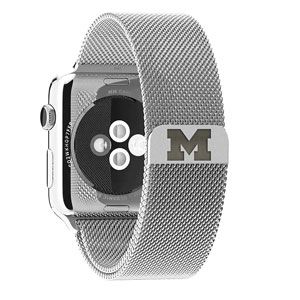 Apple Watch Band, 38/40/41 mm, Block M Stainless Steel Milanese Loop