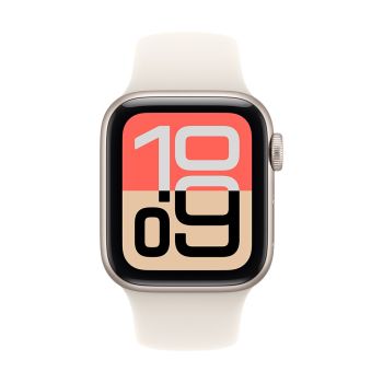 Apple Watch SE 3 GPS + Cellular 40mm Starlight Aluminum Case with Starlight Sport Band - S/M