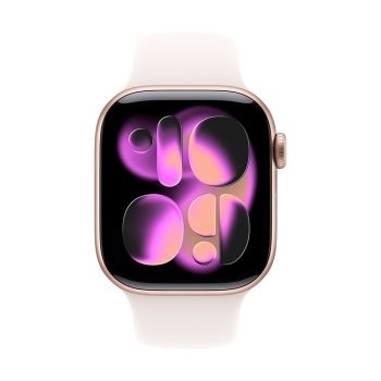 Apple Watch Series 11 GPS + Cellular 42mm Rose Gold Aluminum Case with Light Blush Sport Band - M/L