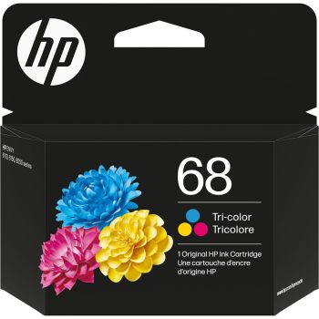 HP 68 Ink Cartridge, Tri-Color