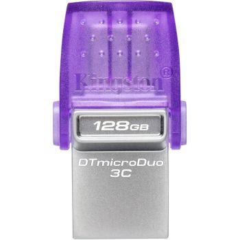 Kingston DataTraveler microDuo 3C USB-C/USB-A 128GB Flash Drive