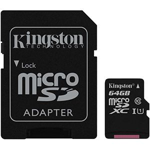 Kingston Canvas Select Plus 64GB microSDXC Memory Card