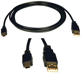 Tripp Lite USB-A to Mini B 3ft Cable
