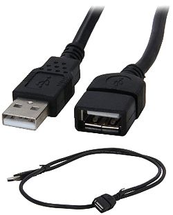 C2G 1m USB Extension Cable, Black