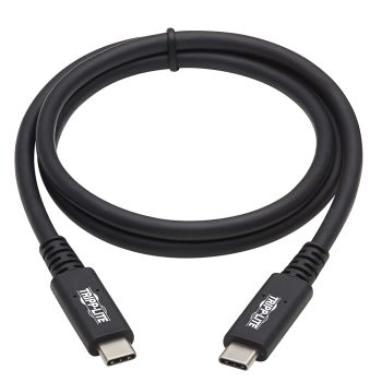 Tripp Lite by Eaton USB4 Cable - USB-C, 100W PD Charging Black, 31 in.