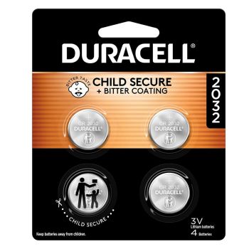 Duracell Duralock CR2032 Battery 4-Pack