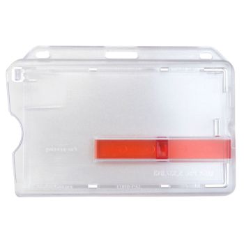 Rigid Card Holder and Dispenser with Extractor Slides, Credit Card Size