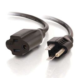 C2G 25ft 18 AWG Outlet Saver Power Extension Cord