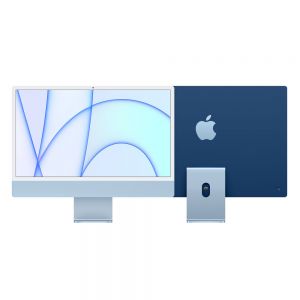 iMac, 2021, 24-inch, Apple M1, 512GB SSD, 8GB RAM, 7-core GPU, Blue