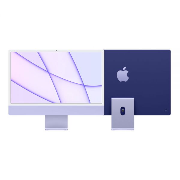 iMac, 2021, 24-inch, Apple M1, 256GB SSD, 16GB RAM, Purple