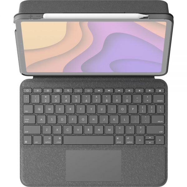 reflecteren Voorbeeld Afslachten Logitech Folio Touch Keyboard Cover/Case for iPad Air (4th & 5th  Generation) and iPad Pro