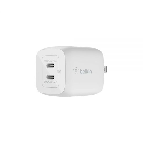 Vreemdeling Vochtig Onveilig Belkin Boost Charge Pro 45W Dual USB-C GaN Wall Charger