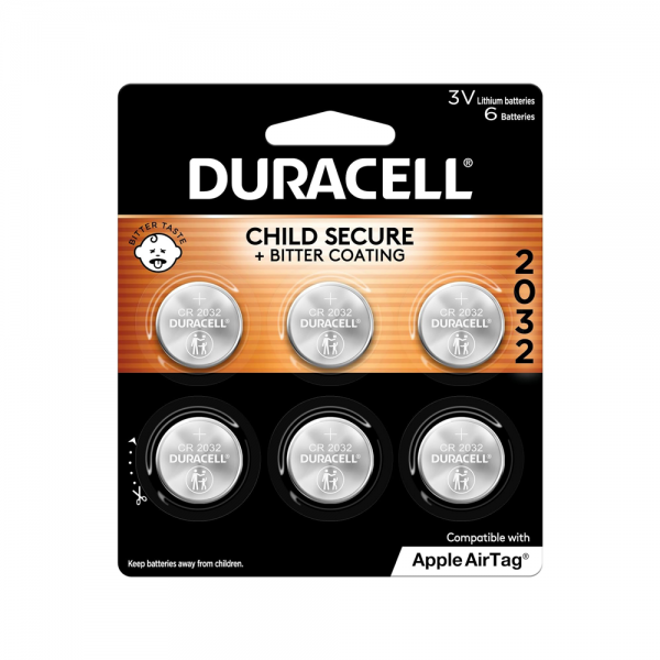 2032 Duracell Duralock CR2032 Lithium Batteries 3 Pack 