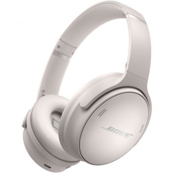 Bose QuietComfort 45 Noise-Canceling Wireless Over-Ear Headphones, White