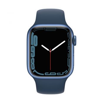 Apple Watch Series 7, 41mm Blue Aluminum Case, Abyss Blue Sport Band