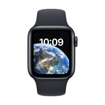 Apple Watch SE (2nd Gen), 40mm Midnight Aluminum Case, Midnight Sport Band S/M