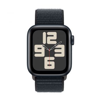 Apple Watch SE (2nd Gen), 40mm Midnight Aluminum Case with Midnight Sport Loop
