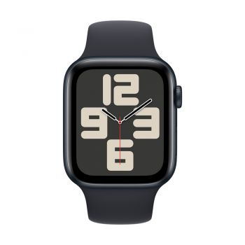 Apple Watch SE (2nd Gen), 44mm Midnight Aluminum Case with Midnight Sport Band - S/M