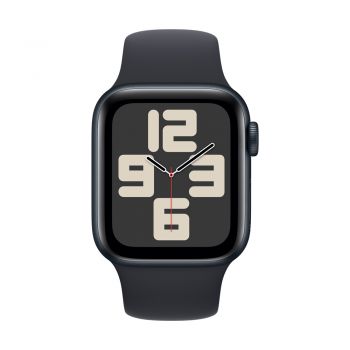 Apple Watch SE (2nd Gen), 40mm Midnight Aluminum Case with Midnight Sport Band - S/M, Cellular