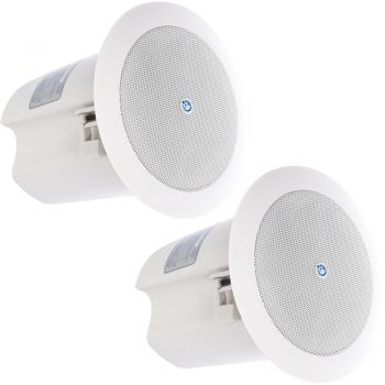 Atlas Sound Strategy II Ceiling Speaker Pair, White