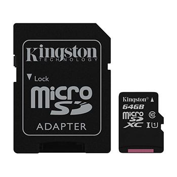 Kingston Canvas Select 64GB microSDHC Memory Card