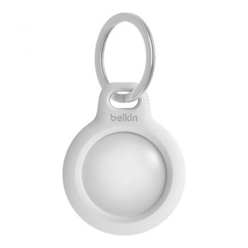 Belkin Secure Holder with Key Ring for AirTag, White