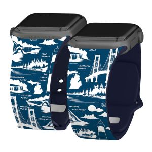 Apple Watch Band, 38/40/41 mm, Michigan Landmarks Sport Band, Short