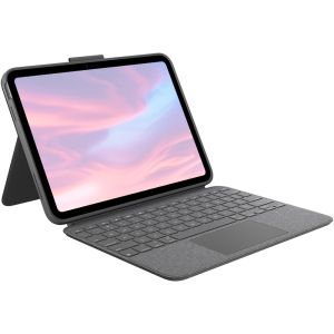 Logitech Combo Folio Touch Keyboard Cover/Case for iPad (10th Gen, A16), Oxford Gray