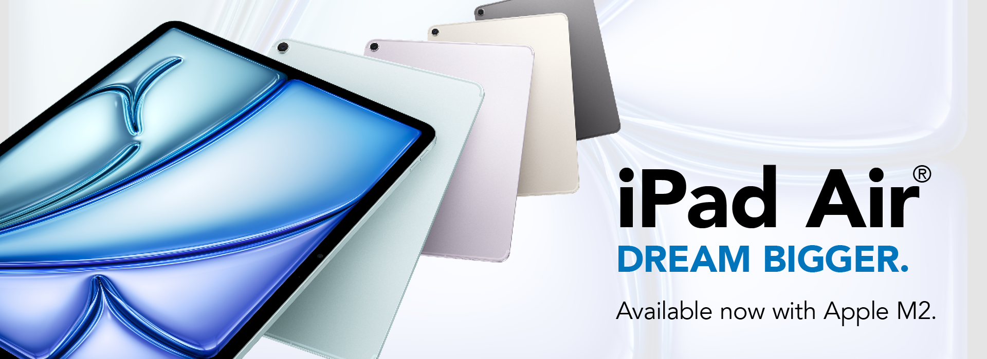 new i Pad Air dream bigger now with Apple M 2