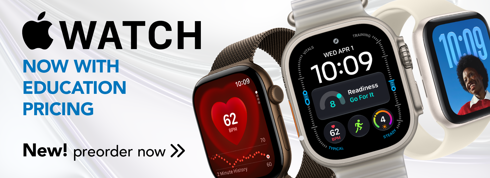 new Apple Watch now with education pricing preorder now
