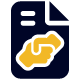 file icon with handshake
