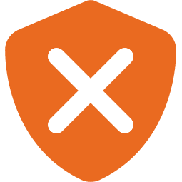 shield icon with x mark